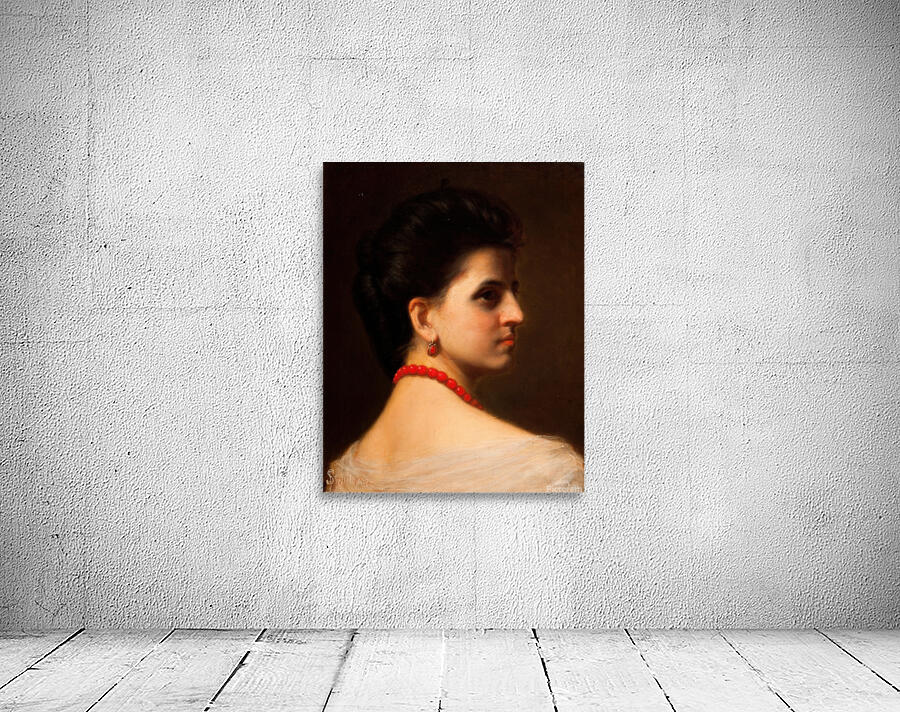 Portrait of Wanda Monné [1867] by Franciszek Streitt [1839–1890] Wall Preview