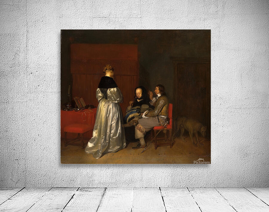 De vaderlijke vermaning [1824–1850] by Charles van Beveren [1809–1850] Wall Preview