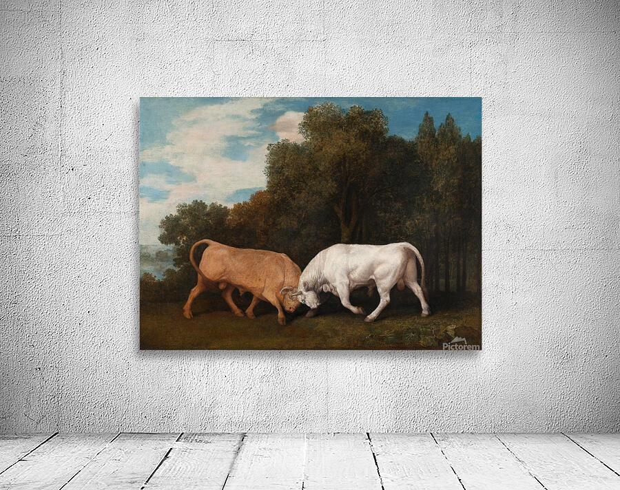 Bulls Fighting [1786] by George Stubbs [1724–1806] Wall Preview