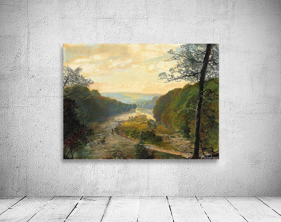 The Wharfe valley. With Barden Tower beyond [1870s] by John Atkinson Grimshaw [1836–1893] Wall Preview