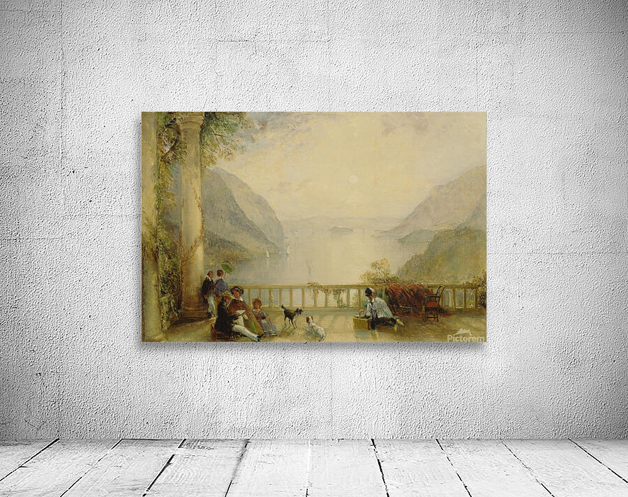 Figures on a Balcony. Probably at Westpoint [ca. 1843] by Thomas Creswick [1811–1869] Wall Preview