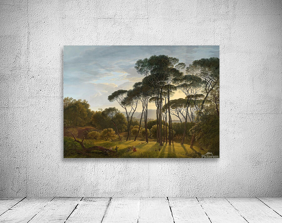 Italian Landscape with Umbrella Pines [1807] by Hendrik Voogd [1768–1839] Wall Preview