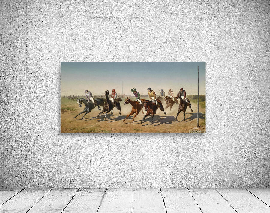 Renntag in der Freudenau by Carl Rudolf Huber [1839–1896] Wall Preview