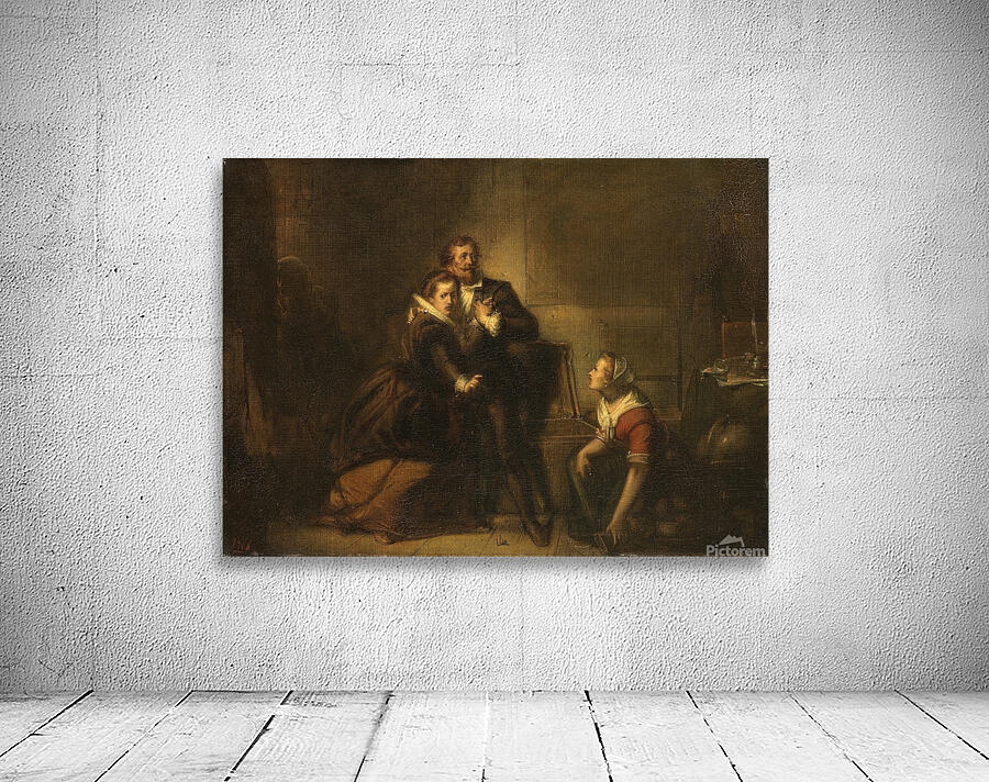 Hugo de Groot escapes in a bookcase from Loevestein Castle. Anno 1621 [1837–1897] by Johannes Hinderikus Egenberger [1822–1897] Wall Preview