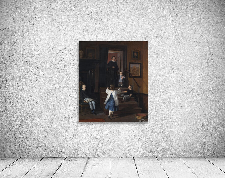 The Artist’s Wife and Children in the Studio at Charlottenborg [1861–1862] by Wilhelm Marstrand [1810–1873] Wall Preview