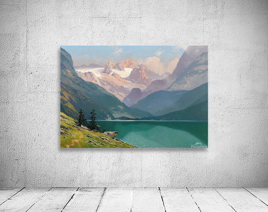 Lake Gosau with the Dachstein by Toni Haller [1907–1944] Wall Preview