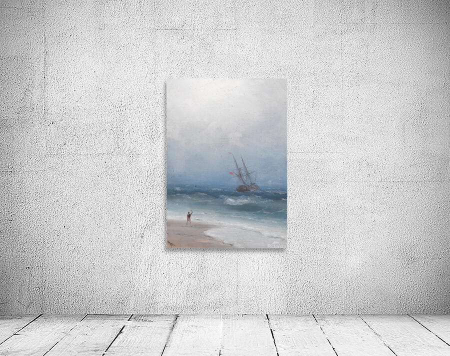 Stormy Coast by Ivan Konstantinovich Aivazovsky [1817–1900] Wall Preview