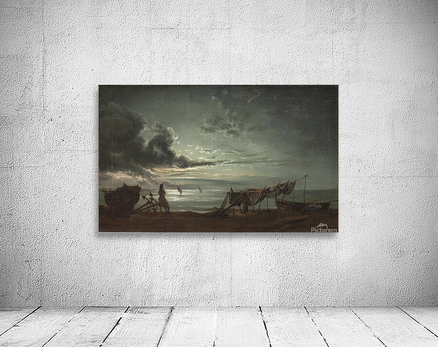 The Gulf of Naples. Moonlight [1820–1821] by Johan Christian Dahl [1788–1857] Wall Preview