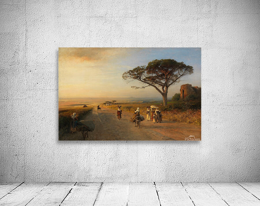 Via Appia [Ca. 1850] by Albert Flamm [1823–1906] Wall Preview