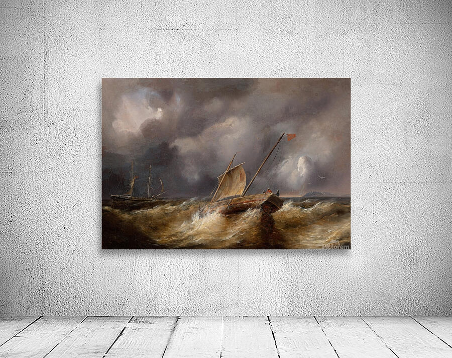 La tempête by Théodore Gudin [1802–1880] Wall Preview