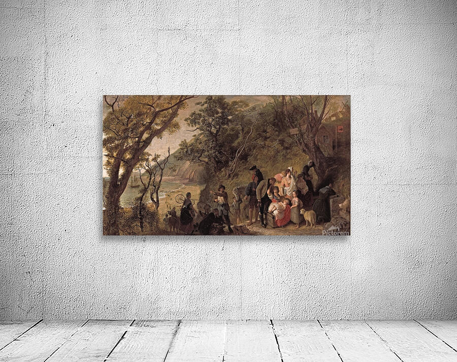 The deserted village [1857] by Joseph Severn [1793–1879] Wall Preview