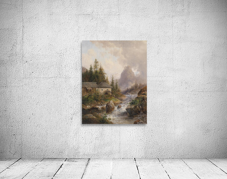 Mühle aus dem Hollthall by Emil Barbarini [1855–1933] Wall Preview