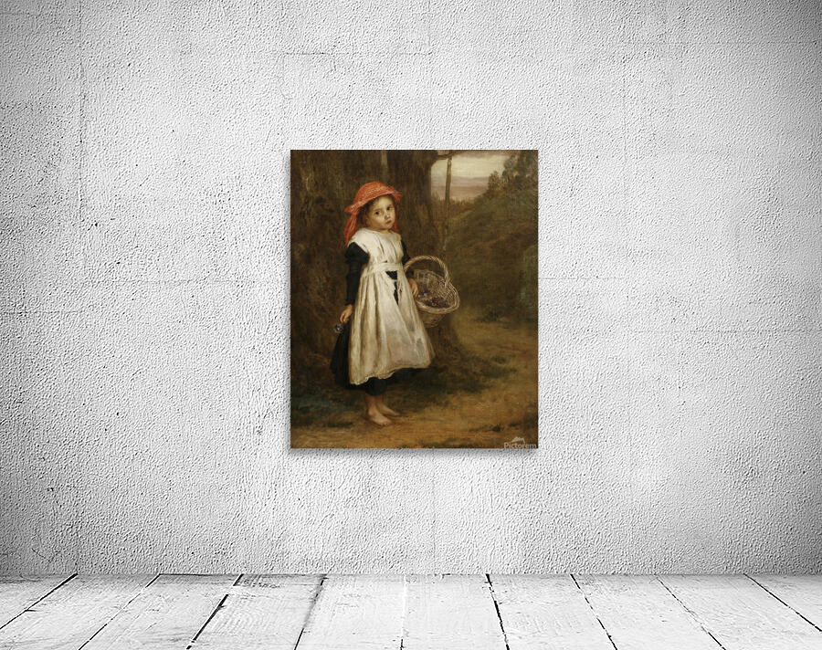 A Little Violet Seller [1877] by Augustus Edwin Mulready [1844–1904] Wall Preview