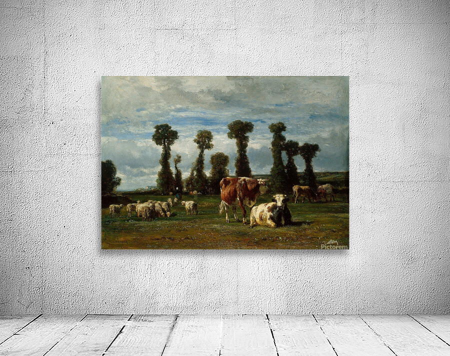Pasture in Normandy [1852] by Constant Troyon [1810–1865] Wall Preview