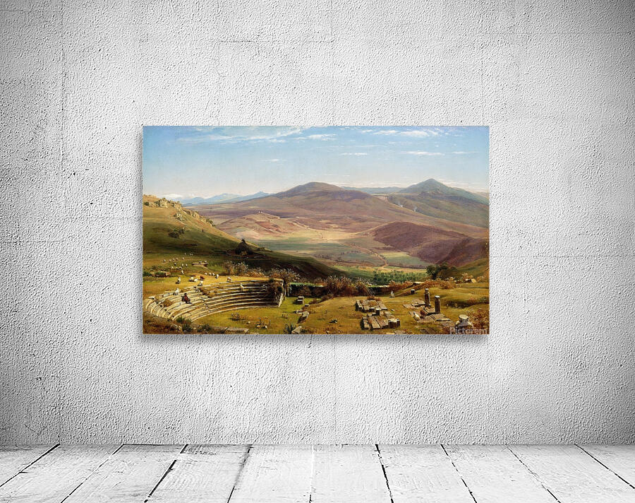 The Amphitheatre of Tusculum and Albano Mountains. Rome [1860] by Worthington Whittredge [1820–1910] Wall Preview