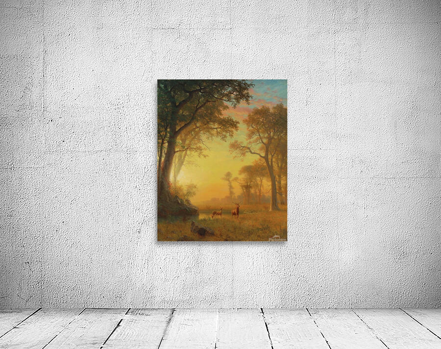 Light In The Forest by Albert Bierstadt [1830–1902] Wall Preview