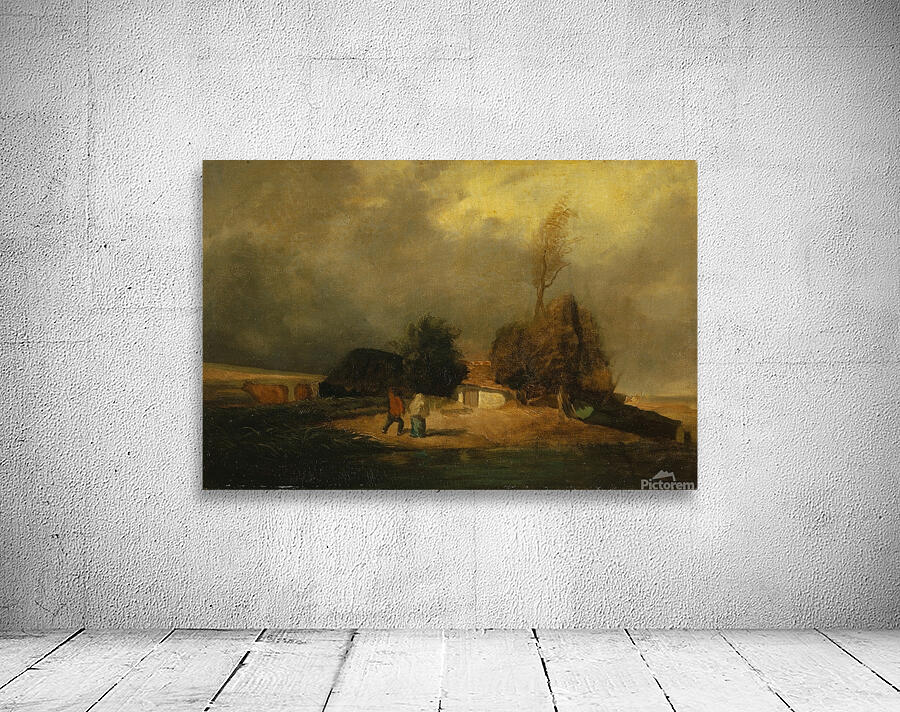 Landscape with Thunderstorm by Constant Troyon [1810–1865] Wall Preview