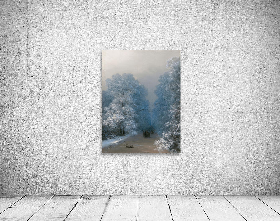 Winter Landscape [1876] by Ivan Konstantinovich Aivazovsky [1817–1900] Wall Preview