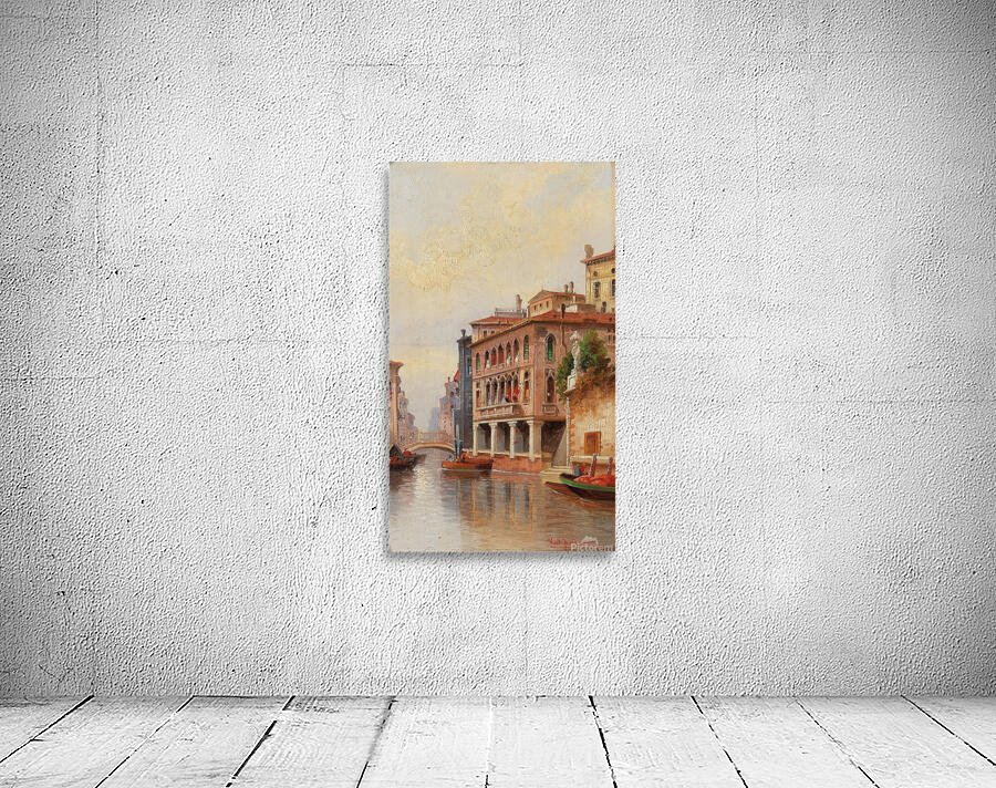 Venice. Canal Scene by Karl Kaufmann [1843–1905] Wall Preview