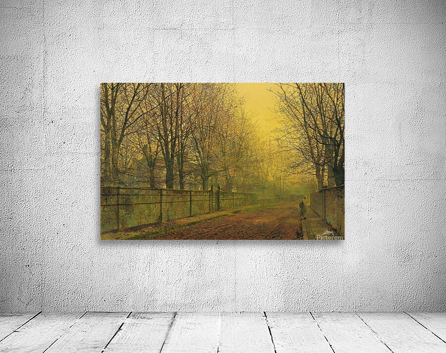 In The Golden Glow Of Autumn [1884] by John Atkinson Grimshaw [1836–1893] Wall Preview
