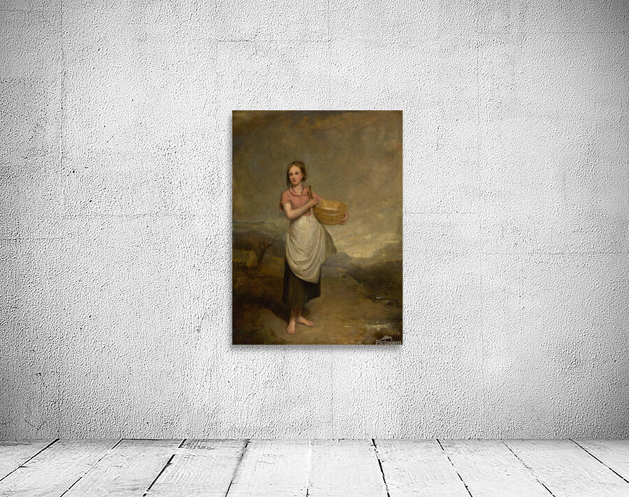 A milkmaid in a landscape [1835] by Thomas Duncan [1807–1845] Wall Preview