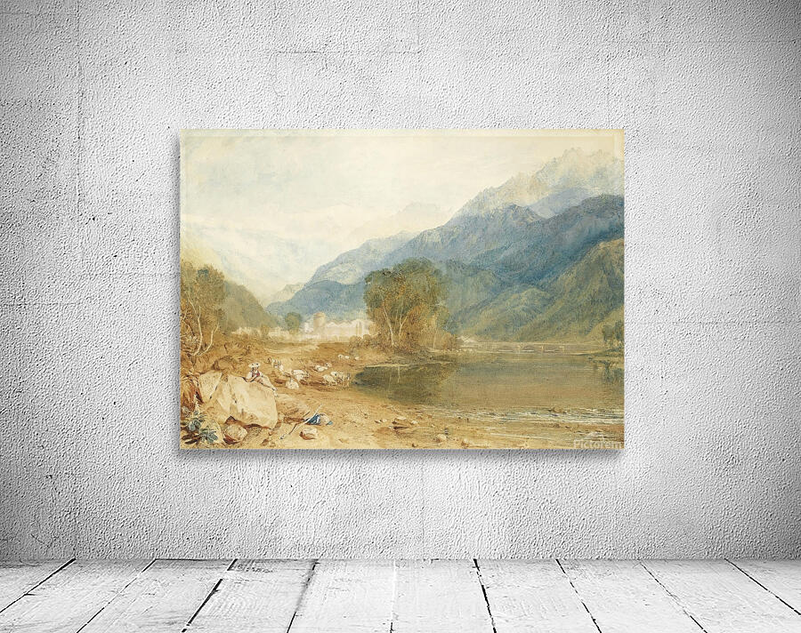 A View From The Castle Of St. Michael. Bonneville. Savoy. From The Banks Of The Arve River by Joseph Mallord William Turner [1775–1851] Wall Preview