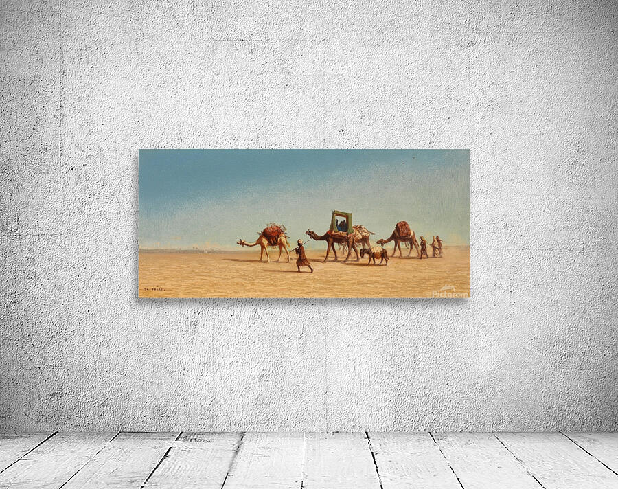 A Family Crossing The Desert by Charles Théodore Frère [1814–1888] Wall Preview