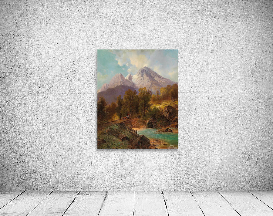The Watzmann Near Berchtesgaden by Carl Millner [1825–1895] Wall Preview