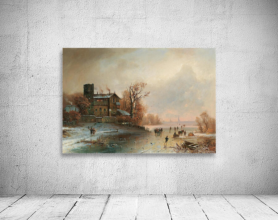 Winter pleasures by Anton Doll [1826–1887] Wall Preview