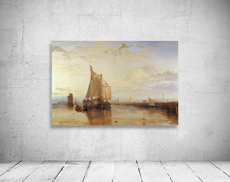 Dort or Dordrecht– The Dort Packet–Boat from Rotterdam Becalmed [1818] by Joseph Mallord William Turner [1775–1851] Wall Preview