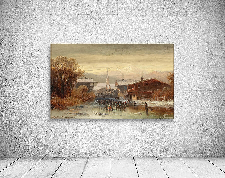 View Of Hardt On Lake Constance by Anton Doll [1826–1887] Wall Preview