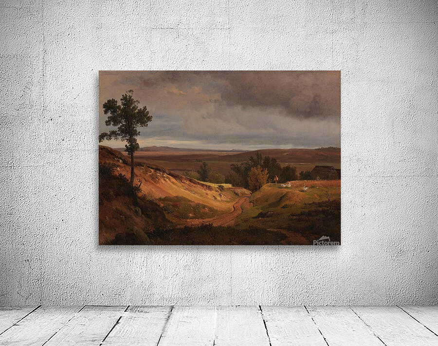 Heidelandschaft bei Silkeborg in Jütland. Dänemark [1840] by Louis Gurlitt [1812–1897] Wall Preview