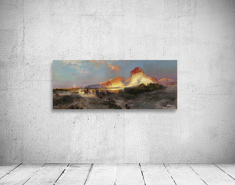 Green River Cliffs [Wyoming 1881] by Thomas Moran [1837–1926] Wall Preview