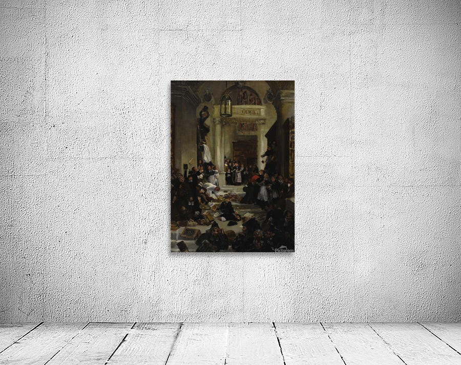 Rebellion In The Monastery by Circle Of Eugenio Lucas Velásquez [1817–1870] Wall Preview