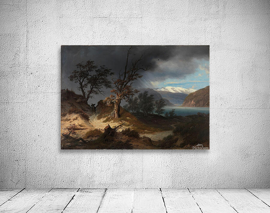 Stormy Landscape with a Rider [1835] by Thomas Fearnley [1802–1842] Wall Preview