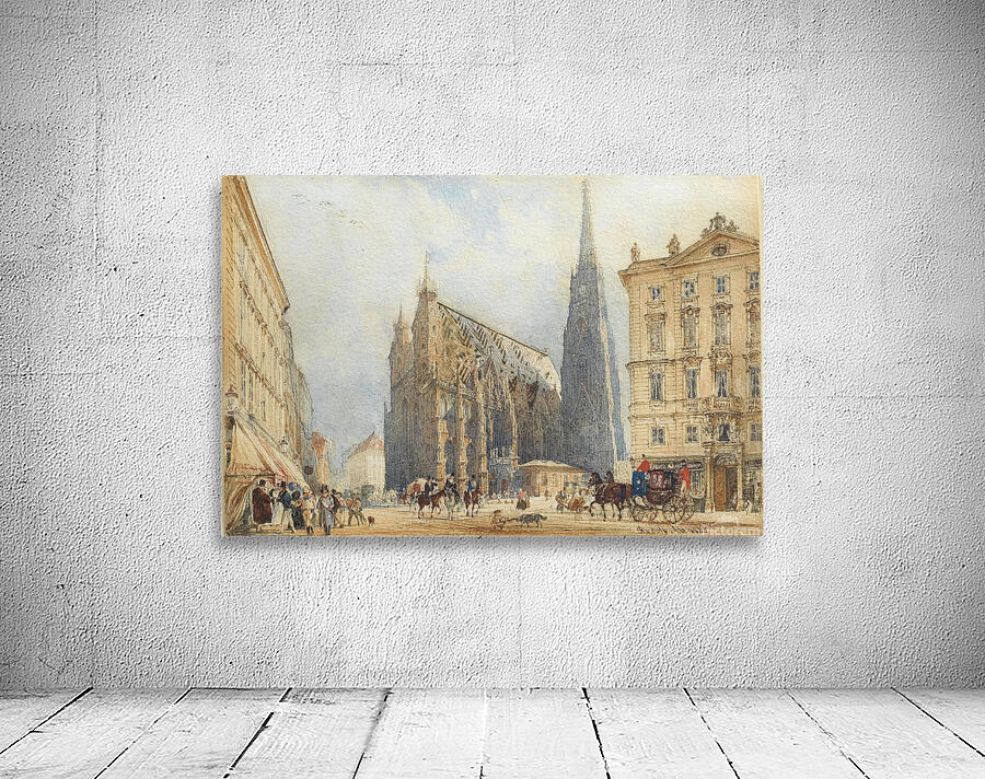 Stephansplatz [1838] by Rudolf von Alt [1812–1905] Wall Preview