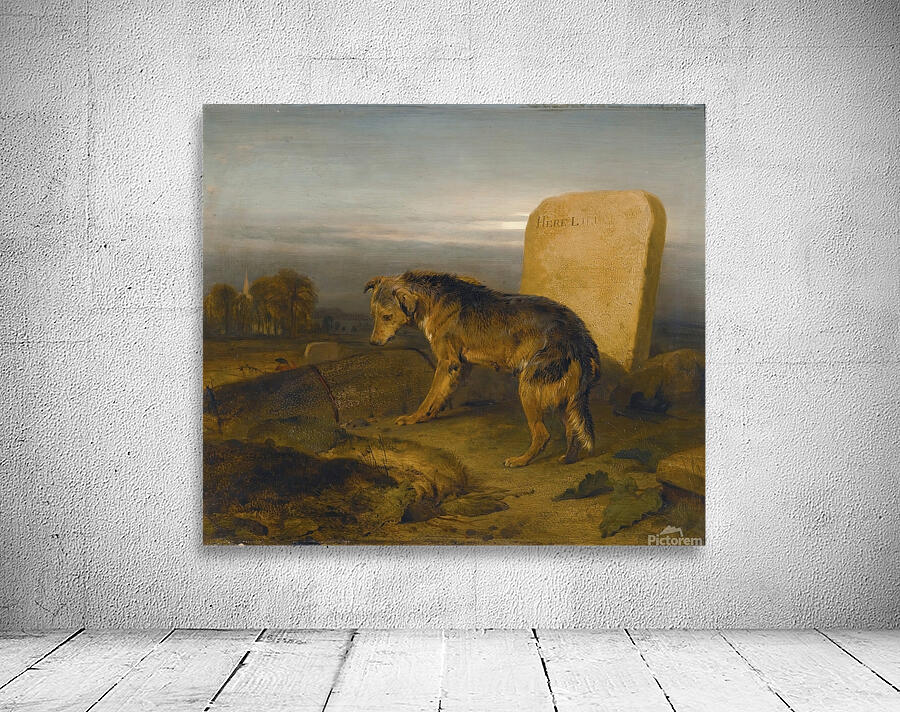 The Poor Dog [The Shepherd’s Grave] by Sir Edwin Henry Landseer [1802–1873] Wall Preview