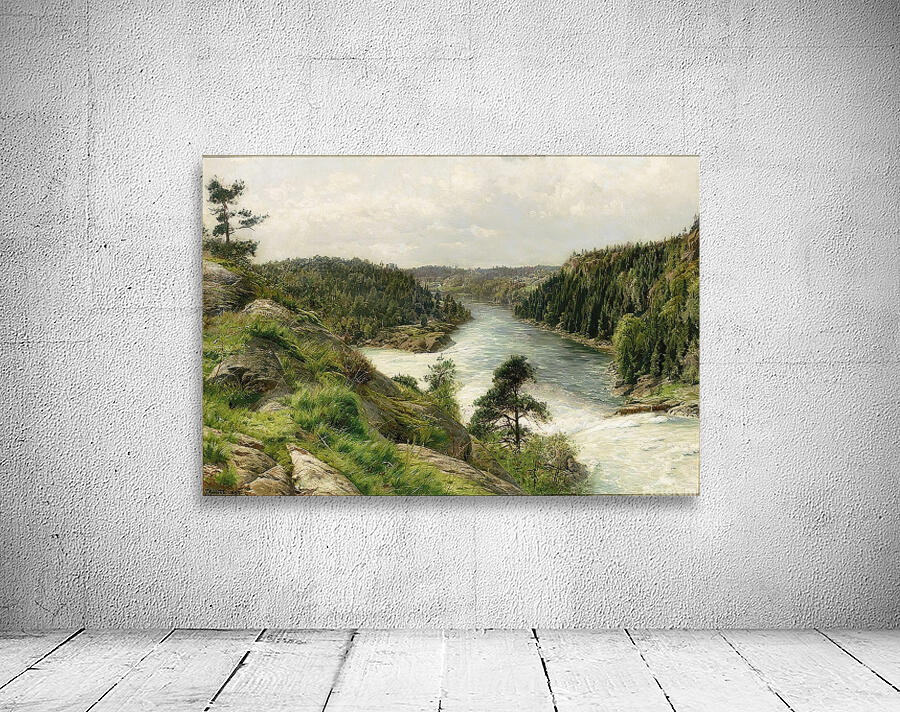 Troldhattens Fald Set Fra Hotel Udsigten [1897] by Peder Mørk Mønsted [Danish . 1859–1941] Wall Preview