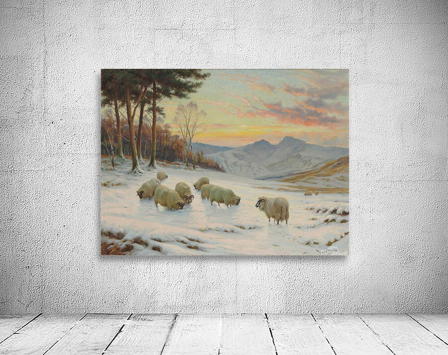 A winter’s evening [1923] by Wright Barker [1864–1941] Wall Preview