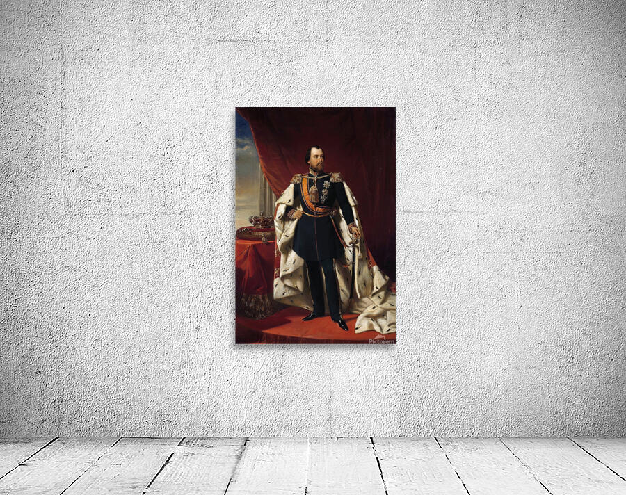 Portrait of William III.King of the Netherlands [1856] by Nicolaas Pieneman [1809–1860] Wall Preview