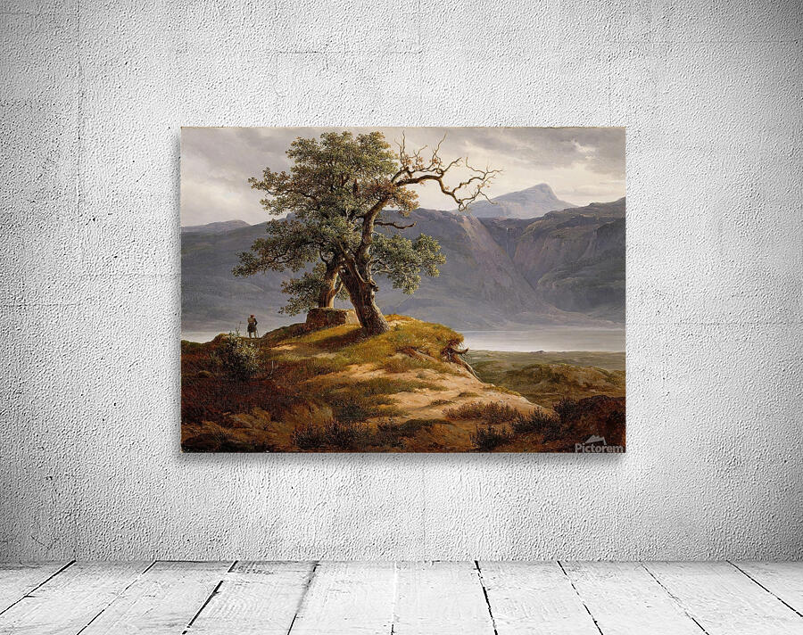 Landscape with a Wanderer [1830] by Thomas Fearnley [1802–1842] Wall Preview