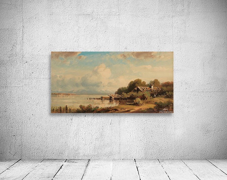 Fischerhütte am Starnberger See [1880] by August Seidel [1820–1904] Wall Preview