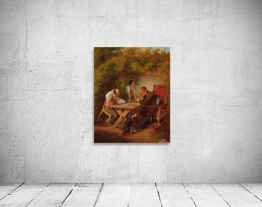 Domino Players by Friedrich Sturm [1834–1906] Wall Preview