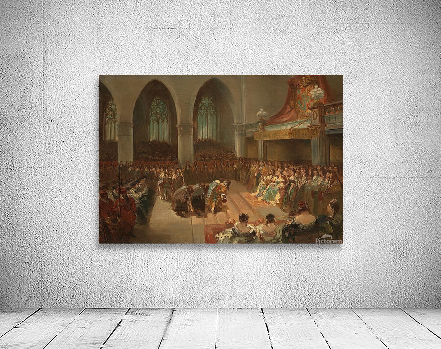 The coronation of William III and Mary Stuart. Anno 1689 [1829–1894] by Charles Rochussen [1814–1894] Wall Preview