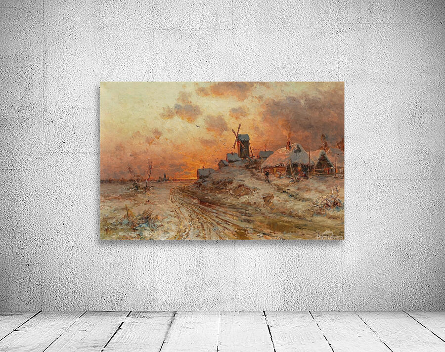 Homecoming at sunset [1912] by Julius Sergius Klever [1850–1924] Wall Preview