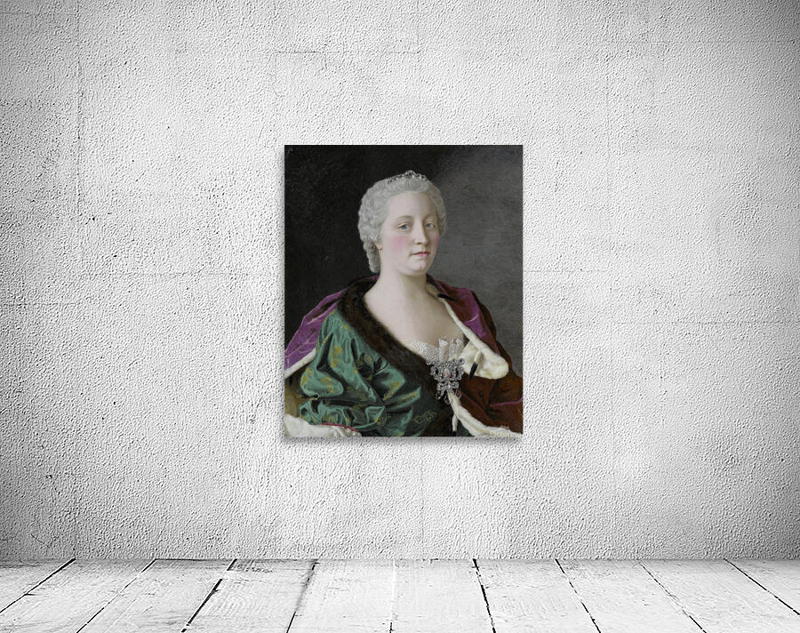 Maria Theresa. Archduchess of Austria. Queen of Hungary and Bohemia. And Holy Roman Empress [1747] by Jean–Etienne Liotard [1702–1789] Wall Preview