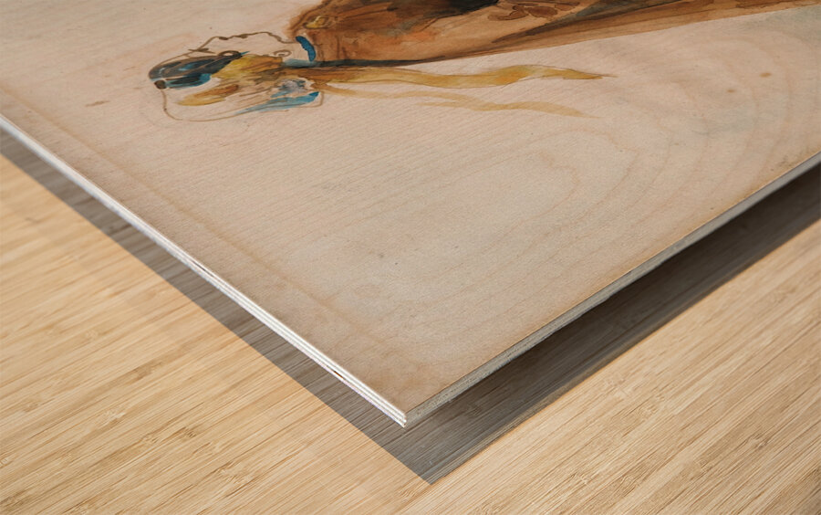 An Elegant Lady by Constantin Guys [1805–1892] Wood print