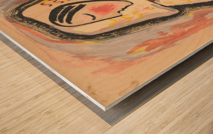 Girl with a basket of flowers [1937–1938] by Mikuláš Galanda [1895–1938] Wood print