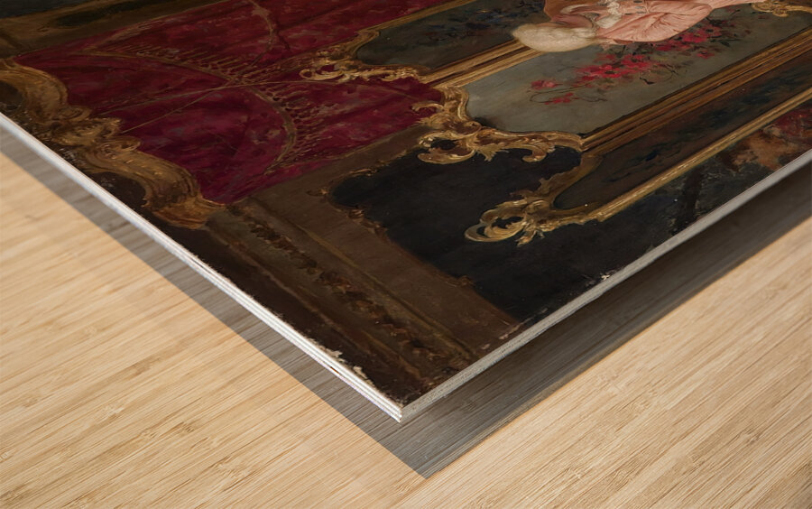 The Admirer [1895] by Natale Attanasio [1845–1923] Wood print