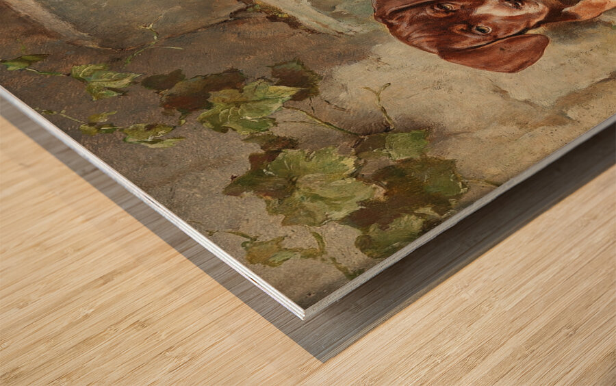 Gestörte Siesta by Carl Reichert [1836–1918] Wood print